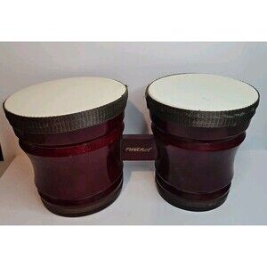 First Act Wood Bongo Drums Percussion Instrument Bongos
